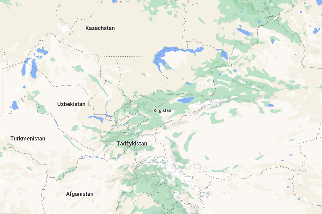 kirgistan mapa